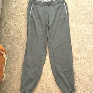 Grey Nike jogger sweatpants. Lightly worn pants feel like brand new.